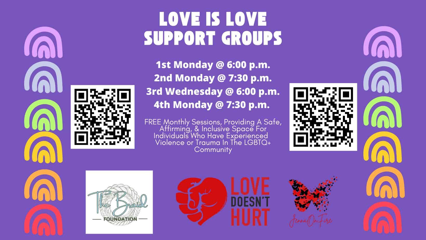Love is Love Support Group (First Monday) Love Is Love Support Group 2023 Instagram Post